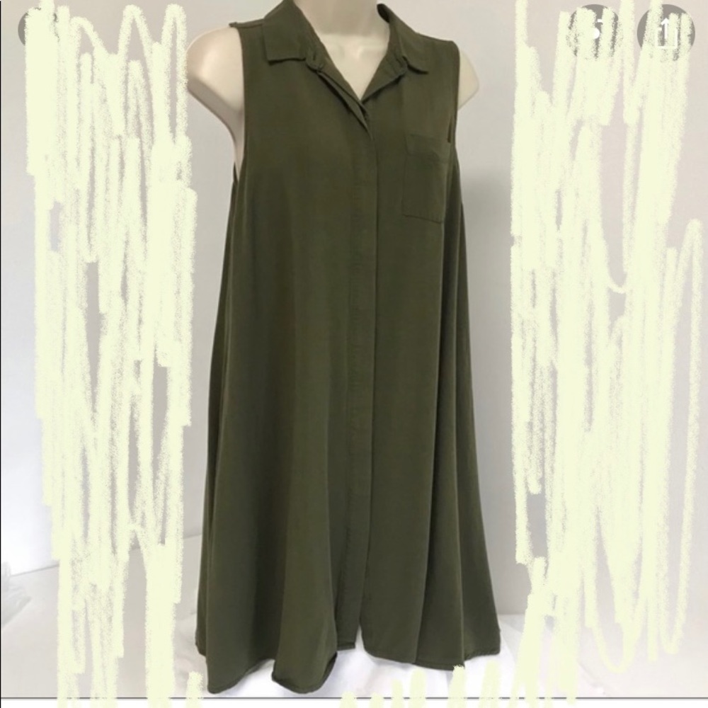 Dress Old Navy Sleeveless Button Front